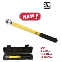 5-60/19-110/10-140N.m Chiave dinamometrica 3/8" Chiave dinamometrica preimpostata bidirezionale Strumento professionale per riparazione auto moto bicicletta