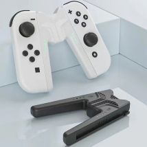 Aolion Per NS2 Staffa per impugnatura di ricarica portatile per interruttore OLED per dock di ricarica per controller Joy-con per accessori di gioco Switch