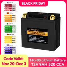 Batteria al litio Lifepo4 12V 9AH scheda BMS integrata cella Scooter avviamento moto elettrica per ATV UTV Jet Ski Mortor Autocycle