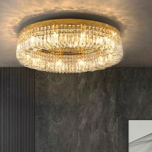 Nowoczesne kryształowe oświetlenie sufitowe do jadalni oświetlenie ledowe żyrandole złoty wisiorek lampa dekoracja salonu