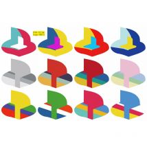 12 Stück individuelle Logo-Unterlage-Aufkleber für Sony PS5 Slim Disc Version & digitale Version Konsolenzubehör Vinyl-Aufkleber-Skins