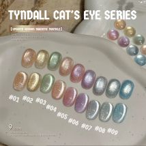 MIANEL 12ML 2026 Neuer Tyndall Katzenauge-Gel-Nagellack Blitz-Weißungs-Effekt Kleine Glühbirnen-Kristall-Nagellacke Farbenfrohe Nägel 1-9 Stück