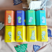 Neue Original Smiski Arbeit Serie Mystery Nette Nachtleuchtende Grüne Puppen Überrascht Blind Box Cartoon Desktop Dekoration Modelle Geschenke