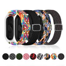 Armband für mi Band 6 7 Riemen elastisch verstellbar Nylon geflochten miband4 miband 5 correa Armband für xiaomi mi Band 4 3 5 6 7