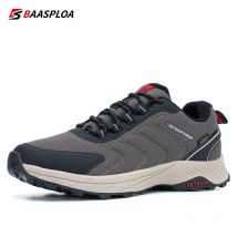 Baasploa Men Winter Shoes Non-Slip Comfortable Waterproof Hiking Outdoor Sneaker Keep Warm Light Male Walking Shoes