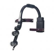 Binocular Dental Loupe Magnification 2.5X 3.5X Single Battery with LED Light Surgical Headlight for Dentist Medical Lamp