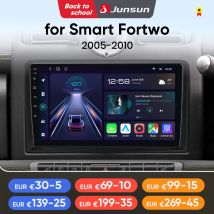 Junsun Android14 Radio de coche para Merced Benz Smart Fortwo 451 2005-2010 estéreo para Apple inalámbrico CarPlay Multimedia GPS FM RDS 4G
