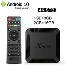 Hot X96Q Android 10.0 Fast Smart TV BOX 2 GB 16 GB Allwinner H313 Quad Core 4K VS X96 Mini Set top box spedizione veloce