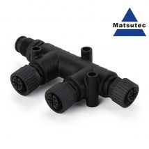 Starter kit connettore T 4 porte 5pin filettatura M12 IP67 impermeabile NMEA 2000 (N2k) (Tee) connettore a T per Garmin Lowrance Simrad B & G