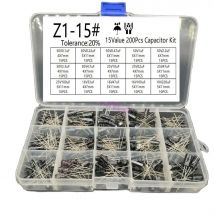 200 teile/los Radialkondensatoren set 15 Werte 10 V 16 V 25 V 50 V 0,1 uF-220 uF Elektrolytkondensator Sortiment Kit 0,22 uf 2,2 uf 100 uf