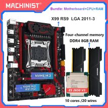 MACHINIST RS9 X99 Motherboard Combo Optional Xeon E5 2650 V3 CPU DDR4 16 GB RAM Kit Set NVME M.2 LGA2011-3 Vierkanal USB3.0