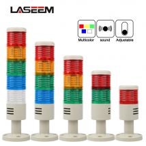 Nuevo dispositivo de alarma de luz de advertencia de señal industrial rotativa multifuncional DC 12V 24V AC 110V 220V