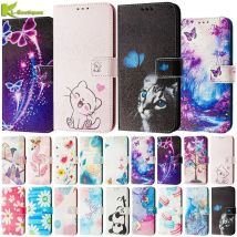 Custodia in pelle Flip per Xiaomi Redmi 14C 13C 12C 10C 10A 14R Custodia a portafoglio con motivo dipinto per Xiaomi Redmi 13 12 10 5G Custodia per telefono