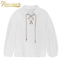 Kinder Jungen Mittelalter Piratenhemd Wikinger Renaissance Schnüroberteile Halloween Rollenspiel Fancy Dress Up Party Performance Kostüm