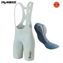 YKYW Bavaglino da ciclismo senza cuciture con interfaccia elastica da uomo 7 ore di guida Pantaloni con bretelle da bicicletta traspiranti estivi Abbigliamento da bici da strada professionale