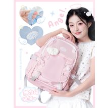 Japanische süße süße Schultasche mit großem Fassungsvermögen, College-Stil, Mädchen, 2025, neuer hochwertiger täglicher Pendlerrucksack, Damen-Reisetasche