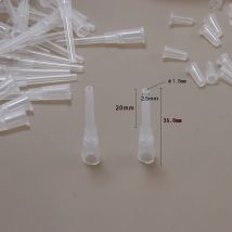 100 pz/borsa Dispenser di Liquidi Aghi Punte Siringa Tappo Rotondo Coperchio In Plastica Trasparente