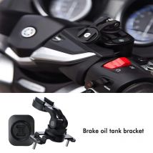 Installation der Motorrad pumpen abdeckung Handy halterung Brems öltank basis unterstützt Navigations dämpfung sgurt adapter kleber