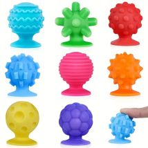 Zappeln Sie sensorisches Spielzeug mit strukturierten Saugnäpfen für Autismus, Angstlinderung, Zappeln-Stressspielzeug, frühes Lernen, Montessori-Kinderspielzeug
