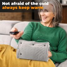 2 in 1 Hand wärmer & elektrisches Heizkissen Super weiches tragbares Winter kissen zum Erwärmen des Home Office 27*50cm Decke USB-Aufladung