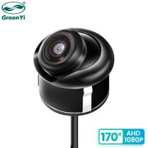 GreenYi AHD 1920x1080P Telecamera posteriore per auto Full HD Visione notturna 170 °   Telecamera anteriore di retromarcia per veicolo con obiettivo Fisheye C828