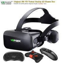 Scatola per occhiali 3D per realtà virtuale originale J20 4K Stereo VR Google Casco per cuffie in cartone per telefono Android IOS Max 6,7", bilanciere