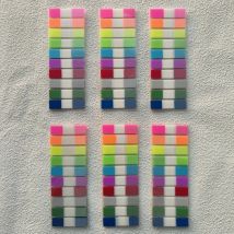 6Pack Transparent Waterproof Sticky Notes Memo Pad Sticky Note Pads Notepad School Stationery Office Supplies Korean Stationery