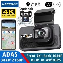 Uhd 4k 2160p ai Fahrer assistenz Dash Cam Doppel objektiv Adas Wifi GPS Mini Auto DVR Kamera Video Drive Recorder Dashcam Registrar