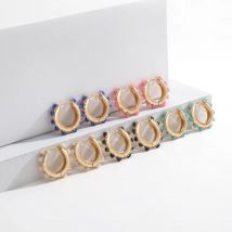 Women CZ Rainbow Earrings Cubic Zirconia Ear Cuff Set for Female Trendy  Huggie Clip on Earrings Earcuff Crystal Jewelry