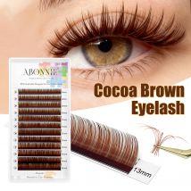 Abonnie 0.03 CC Curl Brown Classic Individual Eyelashes Russian Volume Lashes