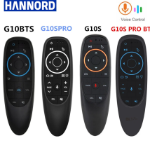 Hannord G10S PRO BT Sprachfernbedienung 2,4 G mit BT5.0 Wireless Air Mouse Gyroskop Smart Remote Backlit für Android TV Box