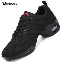 Atmungsaktive Leichte Tanzschuhe für Damen Jazz Modern Weiche Sohle Tanz-Sneaker Sportlich Modisch Casual