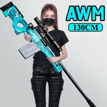 Pistolet na miękkie kulki Awm, ładowany ręcznie, możliwość strzelania, karabin snajperski do gier bojowych, gry na świeżym powietrzu, walki CS, prezent dla dorosłych i chłopców.