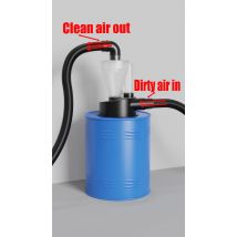 2,5'' PEMEDOR Holzbearbeitung Doppel Filtration Zyklon Staub Kollektor DIY Turbolader Filter Industrie Separator Staub Sammlung
