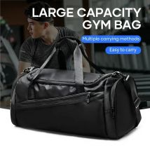 Likros Sports Gym Bag borsone da viaggio con scomparto per scarpe per uomo donna 40L borsone da allenamento pieghevole leggero