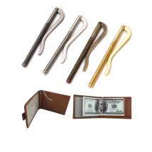 WUTA 10 pcs High Quality Spring Money Clip Bar Brass+ Steel Leather Wallet Craft Supplies Open Coil Cash Holder Clamp