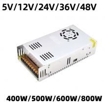 400W 500W 600W Zasilacz impulsowy Transformator światła AC 110V 220V do DC 5V 12V 24V 36V 48V Zasilacz do Le