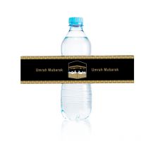 10Pcs Hajj/Umrah Mubarak Water Bottle Sticker Eid mubarak Bottle Labels Islamic Muslim Pilgrimage Party Decor Supplies