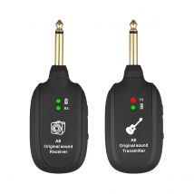 Sistema wireless per chitarra A8 - Trasmettitore e ricevitore ricaricabili integrati per chitarra elettrica/bassi