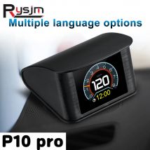 Inteligentny miernik cyfrowy OBDII P10 PRO Wyświetlacz Head Up OBD2 Komputer pokładowy Cyfrowy prędkościomierz Alarm przekroczenia prędkości w wielu językach