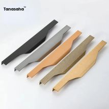 10 Stück versteckte Griffe, lange Küchenschrankgriffe, Schubladenknöpfe, Schrankgriffe aus Aluminiumlegierung, Kleiderschrankgriffe, Möbelbeschläge