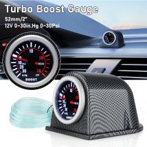 Cnspeed 2 "52mm Universal Auto Turbo Boost Vakuum presse Manometer für Auto 0 ~ 30in hg 0 ~ 30psi LED-Licht