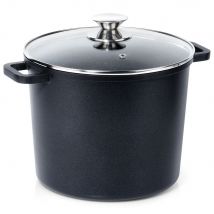 Granit topf mit Glas deckel hoher Grande 7,6 l