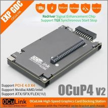 OCuP4V2 OCuLink GPU Dock mit ReDriver Chip PCIE 4.0 X4 M2 NVME M.2 auf OCulink Adapter für Laptop Mini PC auf externe Grafikkarte