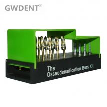 17 pz/set Dental ossodensificazione frese frese impianto dentale Kit verde chirurgico