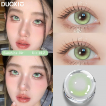 DUOXlU 2 PCS Natural Color Contacts Lenses for Eyes Cosmetics Diopters Myopia Degree Contact Lenses Grey High Quality Soft Lense