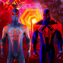 Spider Man 2099 Costume Cosplay Miguel O'Hara tuta Halloween Comic-Con puntelli tuta Spiderman Costume Con copricapo