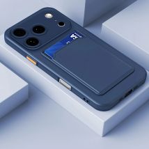 Funda Luxus Weiche Silikon Brieftasche Karte Halter Telefon Fall Für iPhone 17 Air 16 e 15 14 Plus 13 12 11 Pro Max Slot Tasche Zurück Abdeckung