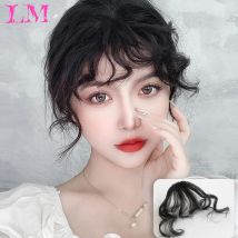 LM Fake Fringe Kinky Curly Clip-in-Pony-Perücke, falscher natürlicher Haar-Pony, synthetische Haarteile für modische Frauen