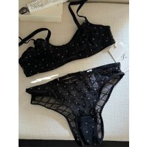 Schwarze Spitze, sexy Dessous, Nische, sexy, dünner Absatz, atmungsaktiv, auf der Stütz-BHs, Anzug-BH